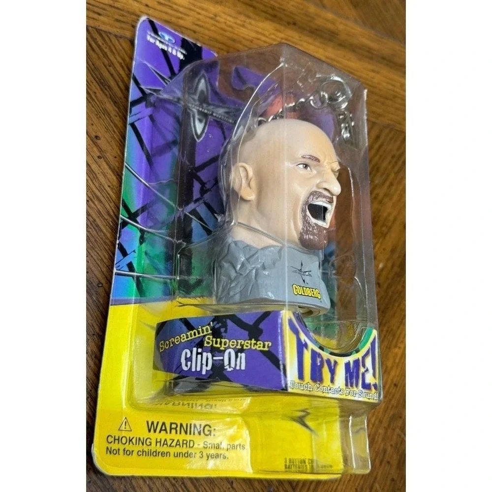 New Vintage WCW 1999 Goldberg‎ Wrestler Keychain